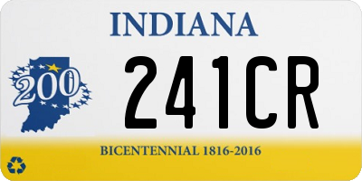 IN license plate 241CR