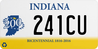 IN license plate 241CU