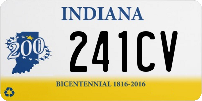 IN license plate 241CV