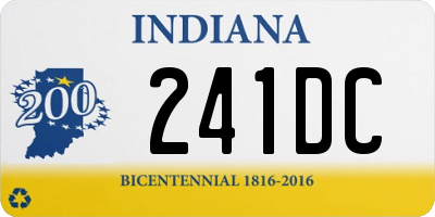 IN license plate 241DC