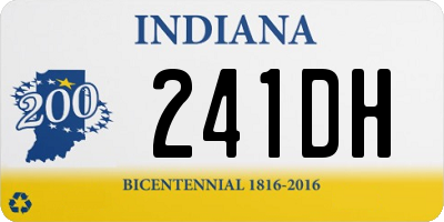 IN license plate 241DH