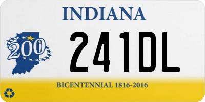 IN license plate 241DL