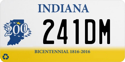 IN license plate 241DM