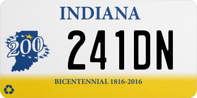 IN license plate 241DN