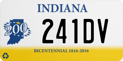 IN license plate 241DV