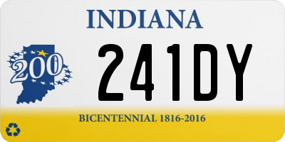 IN license plate 241DY