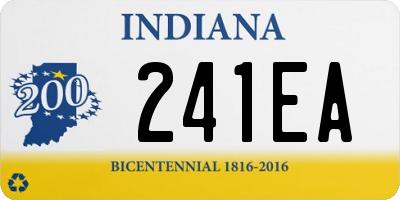 IN license plate 241EA