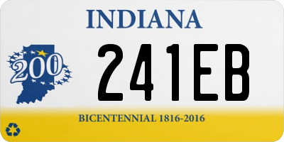 IN license plate 241EB