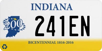 IN license plate 241EN