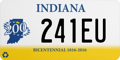 IN license plate 241EU