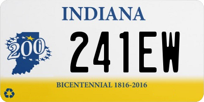 IN license plate 241EW