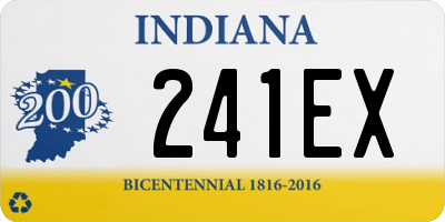 IN license plate 241EX