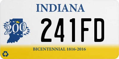 IN license plate 241FD