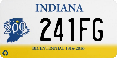 IN license plate 241FG