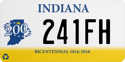 IN license plate 241FH