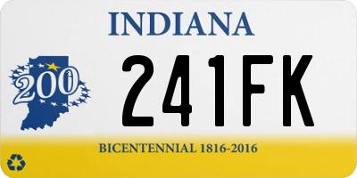 IN license plate 241FK