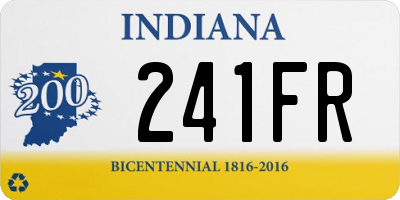 IN license plate 241FR