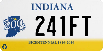 IN license plate 241FT