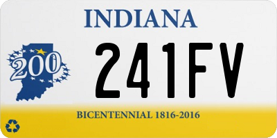 IN license plate 241FV