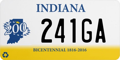 IN license plate 241GA