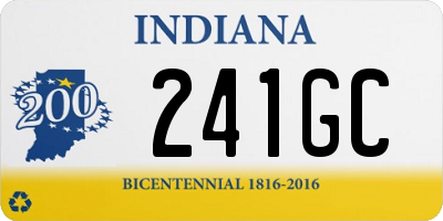 IN license plate 241GC