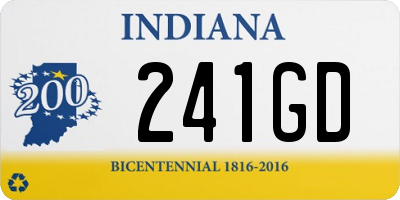 IN license plate 241GD