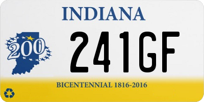 IN license plate 241GF