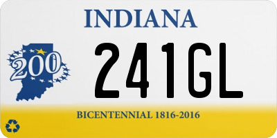 IN license plate 241GL