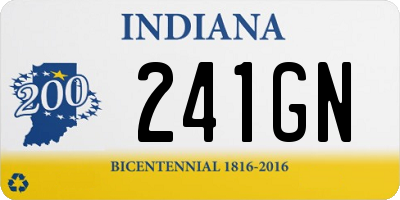 IN license plate 241GN