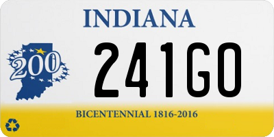 IN license plate 241GO