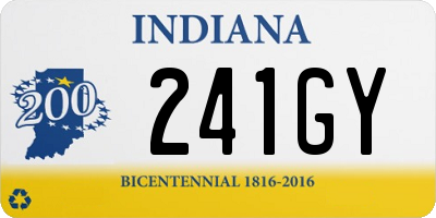 IN license plate 241GY