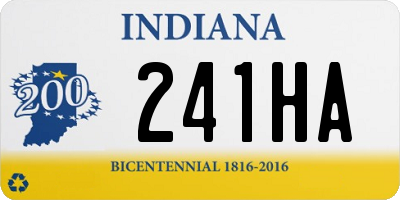 IN license plate 241HA