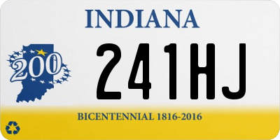 IN license plate 241HJ