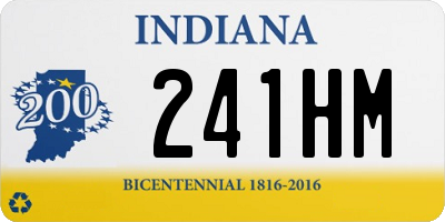 IN license plate 241HM