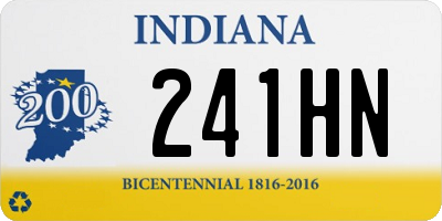 IN license plate 241HN