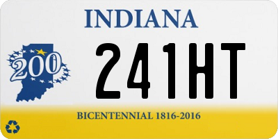 IN license plate 241HT