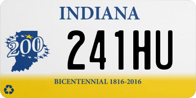 IN license plate 241HU