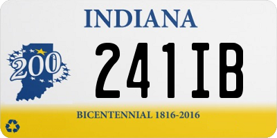 IN license plate 241IB