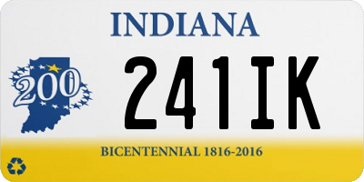 IN license plate 241IK