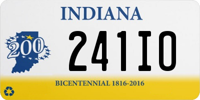 IN license plate 241IO