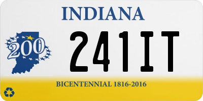 IN license plate 241IT