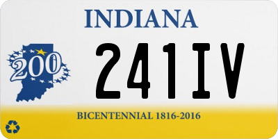 IN license plate 241IV