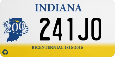 IN license plate 241JO