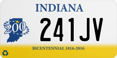 IN license plate 241JV