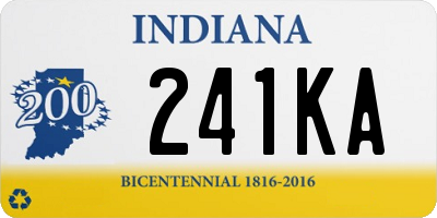 IN license plate 241KA