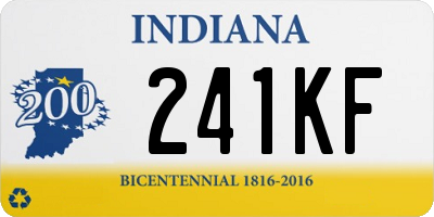 IN license plate 241KF