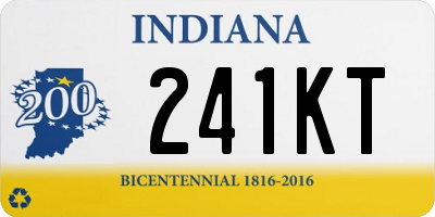 IN license plate 241KT