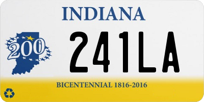 IN license plate 241LA