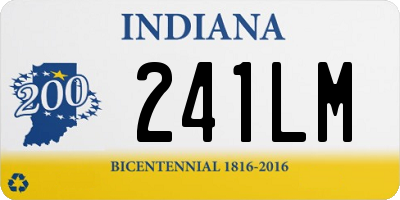 IN license plate 241LM