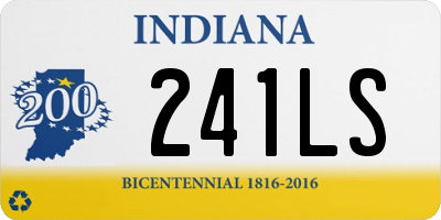 IN license plate 241LS